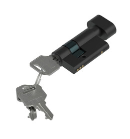 Ключ с фиксатором для стеклянной двери «Bravo DG BF-49-22/27» BAB БрашЧерный