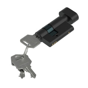 Ключ с фиксатором для стеклянной двери «Bravo DG BF-49-22/27» BAB БрашЧерный