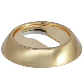 Накладка под евроцилиндр Morelli MH-KH SG/GP матовое золото/золото