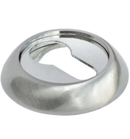 Накладка под евроцилиндр Morelli MH-KH SN/CP белый никель/хром