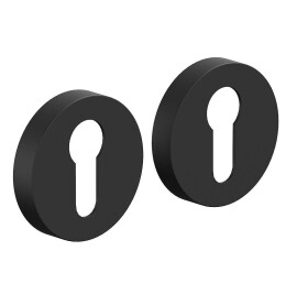 Накладка цилиндровая на круглой розетке Bravo AR-7CL Sblack