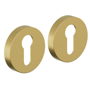 Накладка цилиндровая на круглой розетке Bravo AR-7CL Sgold