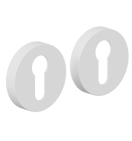 Накладка цилиндровая на круглой розетке Bravo AR-7CL Swhite