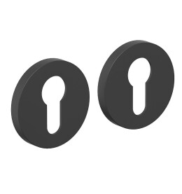 Накладка цилиндровая на круглой  розетке Bravo ZR-5CL Sblack