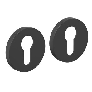 Накладка цилиндровая на круглой  розетке Bravo ZR-5CL Sblack