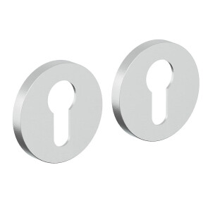 Накладка цилиндровая на круглой  розетке Bravo ZR-5CL SC МатХром