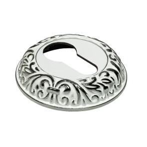 Накладка на ключевой цилиндр Morelli MH-KH-CLP W/PC Белая эмаль/Хром