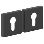 Накладка цилиндровая на квадратной розетке Bravo AS-8CL Sblack