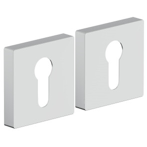 Накладка цилиндровая на квадратной розетке Bravo AS-6CL Chrome