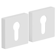 Накладка цилиндровая на квадратной розетке Bravo AS-6CL Swhite
