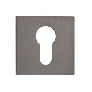 Накладка цилиндровая на квадратной розетке Vantage ET04GR Графит