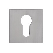 Накладка цилиндровая на квадратной розетке Vantage ET04L-2 Матовый хром