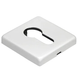 Накладка квадратная на евроцилиндр LUX-KH-S5 BIA белый