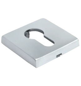 Накладка квадратная на евроцилиндр LUX-KH-S5 CSA матовый хром