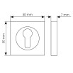 tumb 2 - Накладка квадратная на евроцилиндр LUX-KH-S5 CSA матовый хром