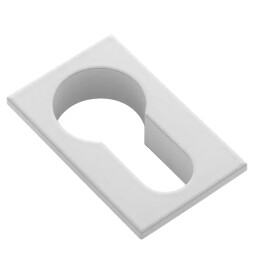 Накладка квадратная на евроцилиндр Morelli LUX-KH-SM BIA белый
