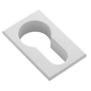 Накладка квадратная на евроцилиндр Morelli LUX-KH-SM BIA белый