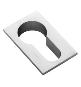 Накладка квадратная на евроцилиндр Morelli LUX-KH-SM CSA матовый хром