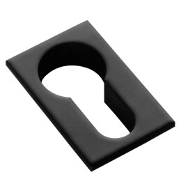 Накладка квадратная на евроцилиндр Morelli LUX-KH-SM NERO черный