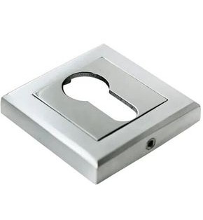 Накладка на евроцилиндр Morelli MH-KH-S SC/CP Матовый хром/Хром