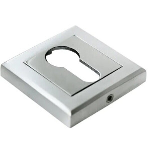 Накладка на евроцилиндр Morelli MH-KH-S SC/CP Матовый хром/Хром