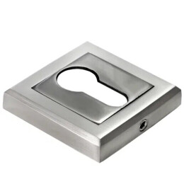 Накладка на евроцилиндр Morelli MH-KH-S SN/BN Белый никель/Черный никель