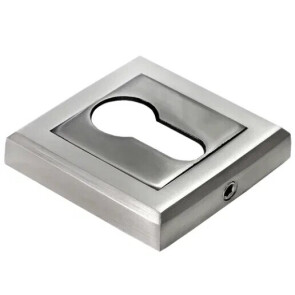 Накладка на евроцилиндр Morelli MH-KH-S SN/BN Белый никель/Черный никель