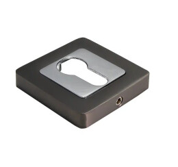 Накладка на ключевой цилиндр Morelli MH-KH-S55 GR/PC Графит/Хром