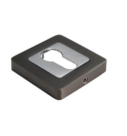 Накладка на ключевой цилиндр Morelli MH-KH-S55 GR/PC Графит/Хром