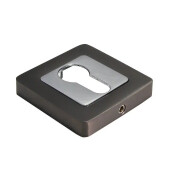 Накладка на ключевой цилиндр Morelli MH-KH-S55 GR/PC Графит/Хром