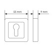 tumb 2 - Накладка на ключевой цилиндр Morelli MH-KH-S55 GR/PC графит/хром