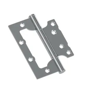 Петля без врезки стальная HFS-1-2B 100*75*2,5 Chrome