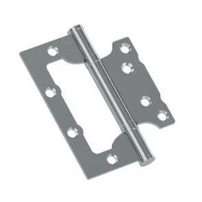 Петля без врезки стальная HFS-1-2B 100*75*2,5 Chrome