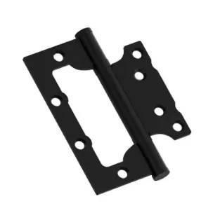 Петля без врезки стальная HFS-1-2B 100*75*2,5 Sblack