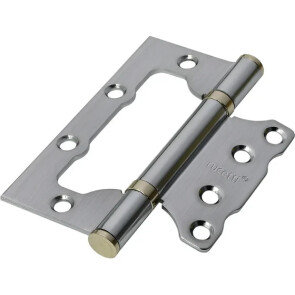 Петля без врезки стальная Rucetti 100*75*2,5 SC МатХром (универс.)