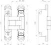 Петля скрытой установки U3D7800.VPG FSG флор. золото TECH