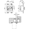 tumb 2 - Петля скрытой установки U3D4200L SG левая (Architect 3D-ACH 40) мат. золото 40 кг
