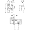 tumb 2 - Петля скрытой установки U3D4200R SG правая (Architect 3D-ACH 40) мат. золото 40 кг