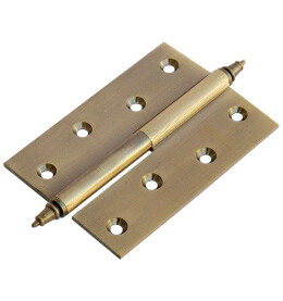 Петля врезная латунная Morelli MB 100X70X3 AB L C -N античная бронза левая