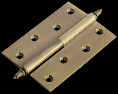 Петля врезная латунная Morelli MB 100X70X3 AB L C -N античная бронза левая