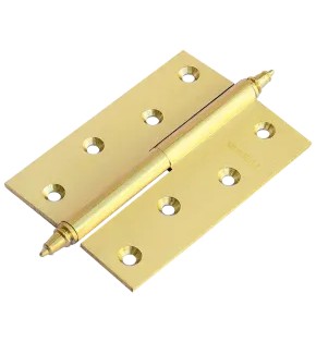 Петля врезная латунная Morelli MB 100X70X3 SG R C матовое золото правая