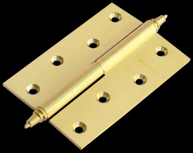 Петля врезная латунная Morelli MB 100X70X3 SG R C матовое золото правая