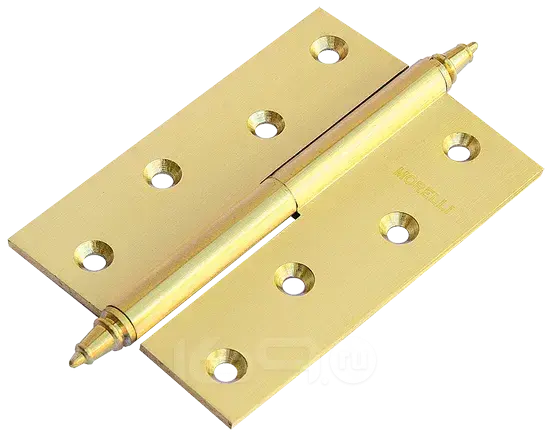 Петля врезная латунная Morelli MB 100X70X3 SG R C матовое золото правая