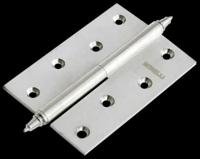 Петля врезная латунная Morelli MB 100X70X3 SN L C белый никель левая