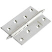 tumb 1 - Петля врезная латунная Morelli MB 100X70X3 SN R C белый никель правая