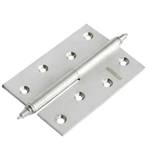 Петля врезная латунная Morelli MB 100X70X3 SN R C белый никель правая