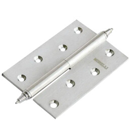 Петля врезная латунная Morelli MB 100X70X3 SN R C белый никель правая