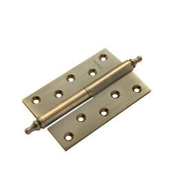 Петля врезная латунная Morelli MB 120X80X3.5 AB L C античная бронза левая