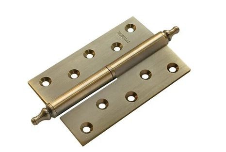 Петля врезная латунная Morelli MB 120X80X3.5 AB L C античная бронза левая
