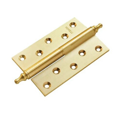 Петля врезная латунная Morelli MB 120X80X3.5 SG L C матовое золото левая